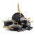 Studio Ceramic Nonstick 12pc Cookware Set Black