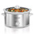 4qt Slow Cooker White/Silver