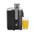 HealthSmart Compact Juice Extractor w/ Large Chute Black and Gray