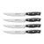 Forged Accent 4pc Steak Knife Set Black