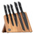 Noir 6pc Magnetic Easel Knife Set