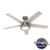 Burroughs 52" Ceiling Fan w/ 2 LED Lights Matte Silver/Light Gray Oak