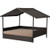 Pet Rattan Wicker Indoor/Outdoor Cabana Raised Pet Bed