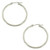 14k White Gold 30mm Hoop Earrings