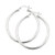 Sterling Silver 3x30mm Hoop Earrings