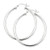 Sterling Silver 3x40mm Hoop Earrings