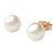 Pearl Earrings 9mm - White