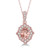 Morganite and Diamond Necklace