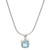 Blue Topaz Necklace w/ Snake Chain