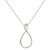 White Gold Diamond Infinity Necklace