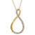 Yellow Gold Diamond Infinity Necklace