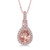 Pear Shaped Morganite Necklace