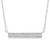 Diamond Bar Pendant Necklace