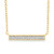 Diamond Bar Pendant Necklace