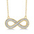 Diamond Infinity Necklace Gold