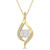 14k Yellow Gold .20twt Diamond Pendant Necklace
