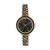 Ladies Park Row Leopard Print Watch Black Dial