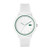 Mens 12.12 White & Green Silicone Strap Watch White Dial