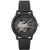 Men's 12.12 Automatique Black Leather Strap Watch  Black Croc Dial