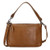 Stevie Leather Crossbody/Clutch Cognac