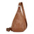 Leather Hippie Sling Bag - Small Cognac