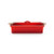 2qt Traditional Cast Iron Rectangular Pate Terrine Cerise