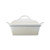 2.5qt Heritage Stoneware Covered Square Casserole Meringue