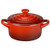 8oz Stoneware Round Mini Cocotte Cerise