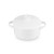 24oz Stoneware Round Cocotte White
