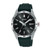 Unisex Sport Silver & Black Silicone Strap Watch Black Dial