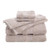 Solid Low Lint 6pc Bath Towel Set Sand