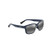 Lehiwa Asian Fit Polarized Sunglasses Shiny Blue Frame Neutral Gray Lens