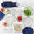 30pc Glass Food Storage Set w/ Snugfit Lids Navy