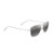 Na'auao Polarized Sunglasses  Shiny Silver Frame  Neutral Gray Lens