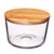 104oz Glass Party/Trifle Bowl w/ Acacia Lid