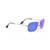 Wiki Wiki Polarized Sunglasses Silver Frame Blue Hawaii Lens