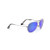 Mavericks Polarized Sunglasses Silver Frame Blue Hawaii Lens
