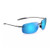 Breakwall Polarized Sunglasses Shiny Black Frame Blue Hawaii Lens