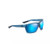 Alenuihaha Polarized Sunglasses Blue Black Stripe Frame Blue Hawaii Lens