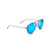 Walaka Polarized Sunglasses Dove Gray Frame Blue Hawaii Lens