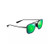 Keokea Polarized Sunglasses Translucent Gray Frame MAUIGreen Lens
