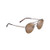 Half Moon Polarized Sunglasses Satin Sepia Frame HCL Bronze Lens