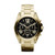 Unisex Bradshaw Gold-Tone Watch Black Dial