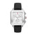 Ladies Deco Sport Chronograph Black Silicone Strap Watch Silver Dial