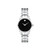 Ladies' Corporate Exclusive Silver-Tone Stainless Steel Watch  Black Dial