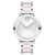 Ladies Bold Evolution Blush Ceramic & Silver-Tone SS Watch Silver Dial