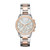 Ladies Lady Banks Silver & Rose Gold Multi-Dial Crystal Watch Mother-of-Pearl Dial