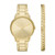 Mens Cayde Gold-Tone Stainless Steel Watch & Bracelet Set
