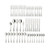 45pc Satin Sand Dune 18/0 Stainless Steel Flatware Set