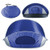 Manta Portable Beach Tent Blue with Gray Accents